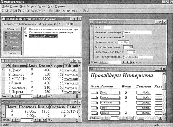 Реферат: Система управления базами данных Microsoft Access